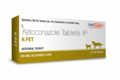 Savavet K Pet (Ketoconazole) Tablet for Dogs & Cats (10 Tabs in 1 Strip) - Pack of 3